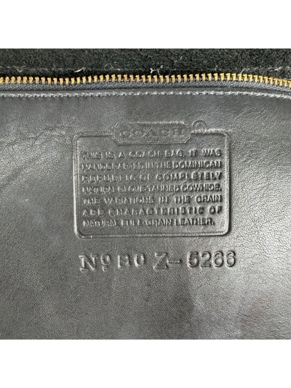 Vintage Coach Beekman Black Glove Tanned Leather Briefcase #5266 - Picture 15 of 16